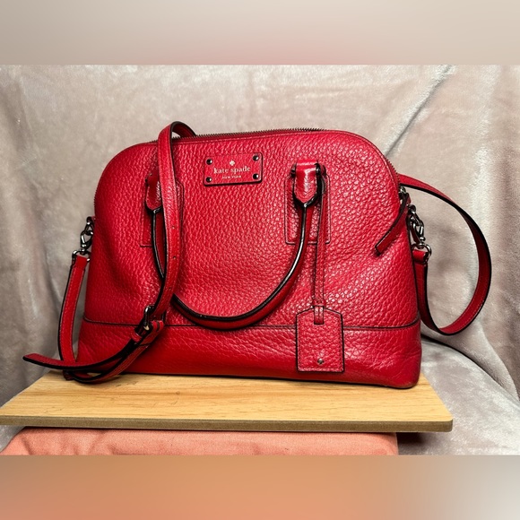 Kate Spade Sadie Dome Satchel Saffiano Leather Crossbody Bag Purse Handbag - Picture 5 of 7